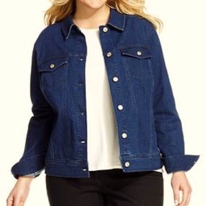 Jones New York Denim Zipper Jacket NWOT